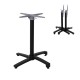 355-000032 Βάση τραπεζιού Levo pakoworld πτυσσόμενη μεταλλική σε μαύρη απόχρωση 69x69x73εκ
