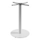 355-000031 Βάση τραπεζιού Jefry pakoworld μεταλλική σε λευκή απόχρωση Φ48x73εκ