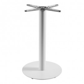 355-000031 Βάση τραπεζιού Jefry pakoworld μεταλλική σε λευκή απόχρωση Φ48x73εκ
