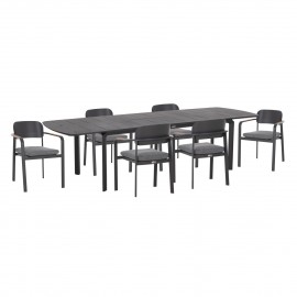 ΣΕΤ ΤΡΑΠΕΖΑΡΙΑΣ ΕΞ.ΧΩΡΟΥ 6 ΘΕΣΕΩΝ ELARA HM10726.01 ΓΚΡΙ ΑΛΟΥΜΙΝΙΟ-ΕΠΕΚΤΕΙΝΟΜΕΝΟ ΤΡΑΠΕΖΙ