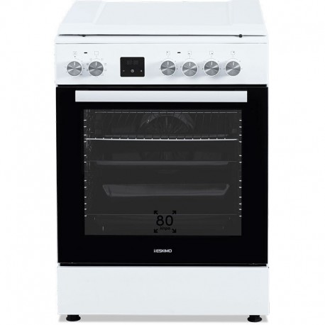 Eskimo ES 4080PW Κουζίνα 80lt με Εμαγιέ Εστίες Π59.8εκ. Λευκή A