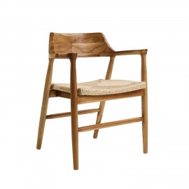 901-040 Πολυθρόνα ARIA φυσικό 60 x 55 x 77 60x55x77 εκ.