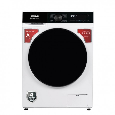 Eskimo ES WM12F14MST Πλυντήριο Ρούχων 12kg με Τεχνολογία Ατμού 1400 Στροφών A