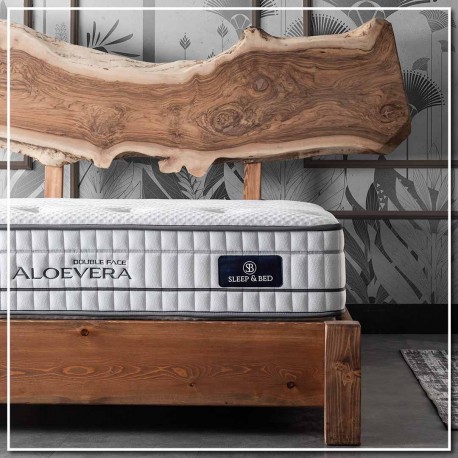 2EMATALOED-150200 ΣΤΡΩΜΑ ALOEVERA DOUBLEFACE 30 cm ΜΕ ΑΝΕΞΑΡΤΗΤΑ ΕΛΑΤΗΡΙΑ 150x200