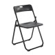 Ε5571,1 WENDY Καρέκλα Πτυσσόμενη, Μέταλλο Βαφή Μαύρο, PP Απόχρωση Μαύρο