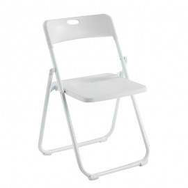 Ε5571,4 WENDY Καρέκλα Πτυσσόμενη, Μέταλλο Βαφή Άσπρο, PP Απόχρωση Άσπρο