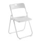 Ε5571,4 WENDY Καρέκλα Πτυσσόμενη, Μέταλλο Βαφή Άσπρο, PP Απόχρωση Άσπρο