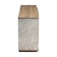 230-000126 Μπουφές Zafore pakoworld sonoma - γκρι μπεζ όψη μαρμάρου 180x45x80εκ