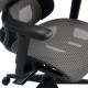 275-000024 Καρέκλα γραφείου εργασίας ErgoFlow pakoworld μαύρο-γκρι 73x64x112-135εκ