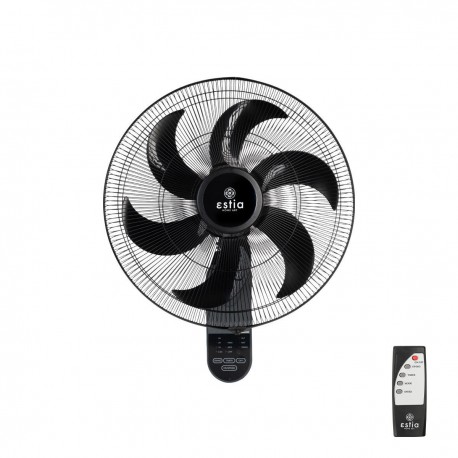 06-21177 ESTIA ΑΝΕΜΙΣΤΗΡΑΣ ΕΠΙΤΟΙΧΙΟΣ BOW 45cm 75w ΜΑΥΡΟΣ ΜΕ ΜΕ ΤΗΛΕΧΕΙΡΙΣΤΗΡΙΟ