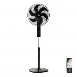 06-21122 ESTIA ΑΝΕΜΙΣΤΗΡΑΣ ΣΤΑΝΤ ΕΠΙΔΑΠΕΔΙΟΣ BOW 40cm 60w ΜΑΥΡΟΣ ΜΕ ΤΗΛΕΧΕΙΡΙΣΤΗΡΙΟ