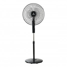 06-21139 ESTIA ΑΝΕΜΙΣΤΗΡΑΣ ΣΤΑΝΤ ΕΠΙΔΑΠΕΔΙΟΣ CLEAR 45cm 60w ΜΑΥΡΟΣ ΜΕ ΧΡΟΝΟΔΙΑΚΟΠΤΗ