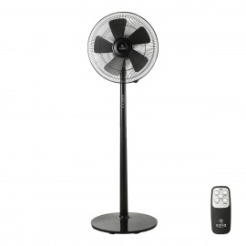 06-21108 ESTIA ΑΝΕΜΙΣΤΗΡΑΣ ΣΤΑΝΤ ΕΠΙΔΑΠΕΔΙΟΣ LEVANTO 40cm 55w ΜΑΥΡΟΣ ΜΕ ΤΗΛΕΧΕΙΡΙΣΤΗΡΙΟ