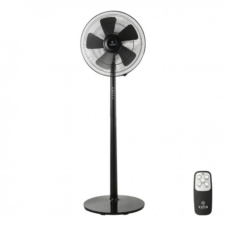 06-21108 ESTIA ΑΝΕΜΙΣΤΗΡΑΣ ΣΤΑΝΤ ΕΠΙΔΑΠΕΔΙΟΣ LEVANTO 40cm 55w ΜΑΥΡΟΣ ΜΕ ΤΗΛΕΧΕΙΡΙΣΤΗΡΙΟ
