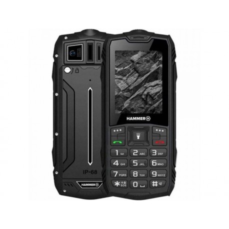 Hammer Rock LTE Dual SIM Ανθεκτικό Κινητό με Μεγάλα Κουμπιά Μαύρο