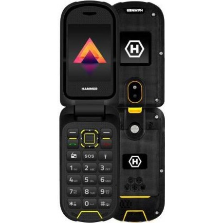 Hammer Bow LTE Dual SIM Κινητό με Κουμπιά Μαύρο