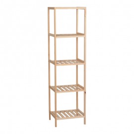 408-000001 Ραφιέρα δαπέδου Zendia pakoworld ξύλο ελάτου σε φυσική απόχρωση 35x30x130εκ