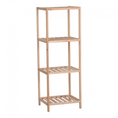 408-000002 Ραφιέρα δαπέδου Zendia pakoworld ξύλο ελάτου σε φυσική απόχρωση 35x30x100εκ