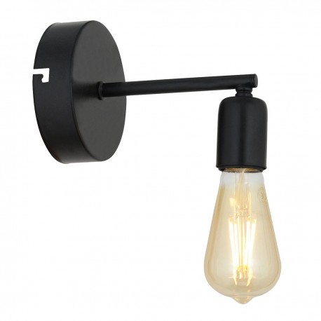 14780004 Φωτιστικό Τοίχου ArteLibre BIN Μαύρο Μέταλλο 10x15cm