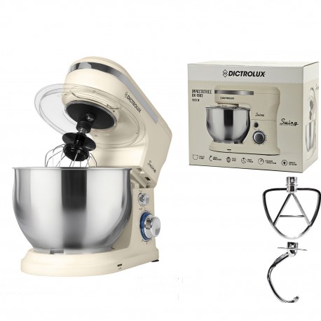06512965 Μίξερ Dictrοlux 1000W Κρέμ Μεταλλικό 5l