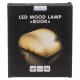 06530392 Λάμπα LED Ατμόσφαιρας Επιτραπέζια Βιβλίο Με Εξώφυλλο Δερματίνης Επαναφορτιζόμενη Καφέ 17x13cm