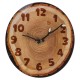 06530441 Ρολόι Τοίχου Κορμός Δέντρου Καφέ Πλαστικό 27x30x4cm Καφέ
