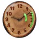06530441 Ρολόι Τοίχου Κορμός Δέντρου Καφέ Πλαστικό 27x30x4cm Καφέ