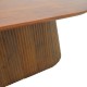 372-000028 Τραπέζι σαλονιού Aithra pakoworld μασίφ ξύλο μάνγκο καρυδί 120x60x42εκ