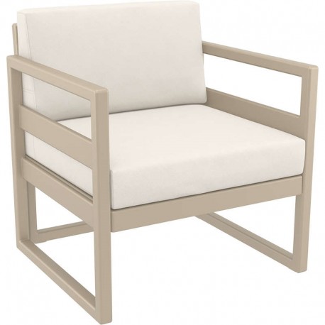 20-0466 MYKONOS ΠΟΛΥΘΡΟΝΑ TAUPE ΜΕ ΜΑΞ. 73X72X75εκ. ΠΟΛ/ΝΙΟΥ