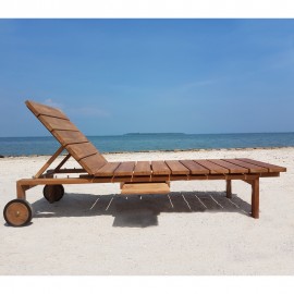 TLL/030 SUMMER ΞΑΠΛΩΣΤΡΑ TEAK  190Χ65Χ35cm