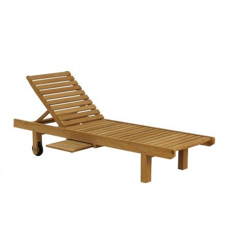 E/511 SUNNY ΞΑΠΛΩΣΤΡΑ TEAK  200Χ65Χ40/100cm
