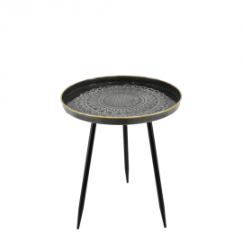 240907/B/1 ΒΟΗΘΗΤΙΚΟ ΤΡΑΠΕΖΑΚΙ-ΔΙΣΚΟΣ ΜΕΤΑΛΛΙΚΟ   Φ35,5Χ43cm