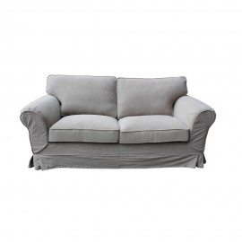 40283122/2S ΚΑΝΑΠΕΣ 2 ΘΕΣΕΩΝ  TAUPE 190Χ91Χ90cm