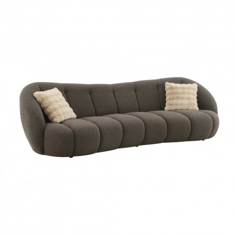 0668-4/152 ΚΑΝΑΠΕΣ 4 ΘΕΣΕΩΝ ΣΚΟΥΡΟ ΚΑΦΕ 288x112,5x87cm