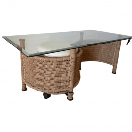 19143/444 ΣΕΤ ΤΡΑΠΕΖΑΚΙ ΣΑΛΟΝΙΟΥ ΠΛΕΚΤΟ ΜΕ ΣΚΑΜΠΩ