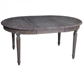 027/175 ΤΡΑΠΕΖΙ ΣΤΡΟΓΓΥΛΟ  ΞΥΛΟ ΔΡΥΣ 125/175Χ120Χ78cm