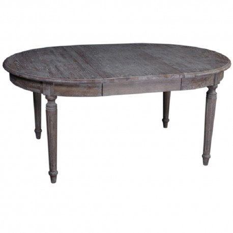 027/175 ΤΡΑΠΕΖΙ ΣΤΡΟΓΓΥΛΟ  ΞΥΛΟ ΔΡΥΣ 125/175Χ120Χ78cm