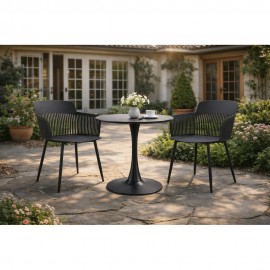 DOV/01/301/2 DOVA ΣΕΤ ΤΡΑΠΕΖΑΡΙΑΣ 3τμχ  ΜΑΥΡΟ