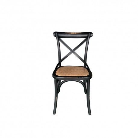 2373/BA LORD ΚΑΡΕΚΛΑ ΜΑΥΡΗ ΑΝΤΙΚΕ  42Χ44Χ87cm