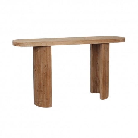 231254/150 ΚΟΝΣΟΛΑ  ΑΠΟ ΜΑΣΙΦ ΞΥΛΟ ΕΛΑΤΟ 150Χ40Χ80,5cm