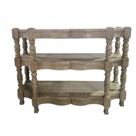 148/113 ΚΟΝΣΟΛΑ  ΔΡΥΙΝΗ ΓΚΡΙ ΑΝΤΙΚΕ 113X45X82cm