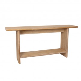 241243/180 ΚΟΝΣΟΛΑ ΑΠΟ ΜΑΣΙΦ ΞΥΛΟ ΕΛΑΤΟ 180Χ40Χ82cm