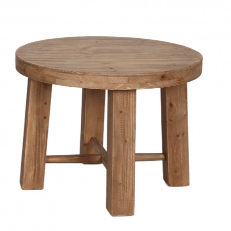 221605/60 ΤΡΑΠΕΖΙ ΣΑΛΟΝΙΟΥ ΜΑΣΙΦ ΞΥΛΟ ΕΛΑΤΟ Φ60Χ45cm