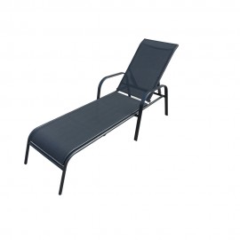 005195/1 SALSA ΞΑΠΛΩΣΤΡΑ ΜΕΤΑΛΛΙΚΗ ΜΑΥΡΗ 195X65X33cm