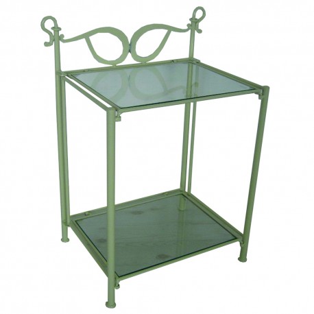 19346 ΚΟΜΟΔΙΝΟ ΜΕΤΑΛΛΙΚΟ ΛΕΥΚΟ ΑΝΤΙΚΕ 36Χ46Χ66,5cm