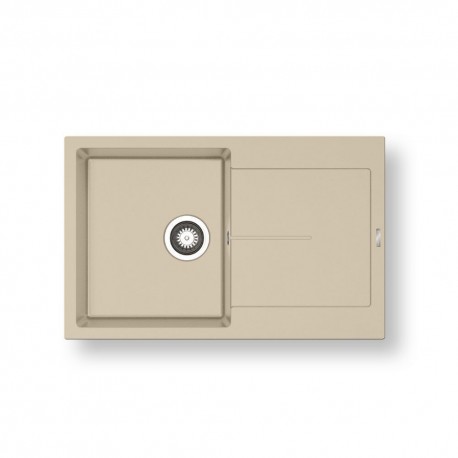 070247911 Pyramis Ένθετος Νεροχύτης από Συνθετικό Γρανίτη Ivory Μ79xΠ50cm