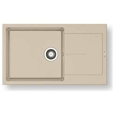 070242411 ΝΕΡΟΧΥΤΗΣ PYRAGRANITE ITHAKA 86x50 PLUS 1B 1D DARK BEIGE