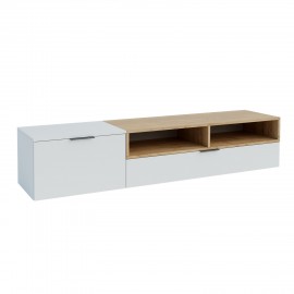 GR-MORTV-1 Έπιπλο TV Morocco Λευκό-Χρυσό Δρυς 175x39x35cm