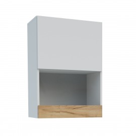 GR-MORCAB-1 Κρεμαστό Ντουλάπι Morocco Λευκό-Χρυσό Δρυς 55x31x78.5cm