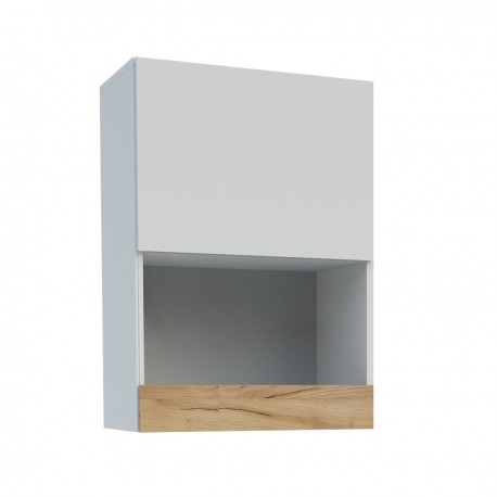 GR-MORCAB-1 Κρεμαστό Ντουλάπι Morocco Λευκό-Χρυσό Δρυς 55x31x78.5cm